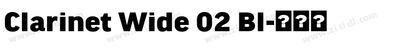 Clarinet Wide 02 Bl字体转换
